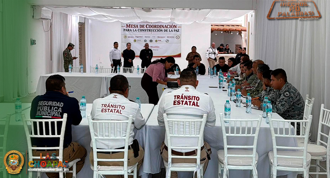 LAS CHOAPAS, SEDE DE LA MESA REGIONAL DE COORDINACIÓN PARA LA CONSTRUCCIÓN DE LA PAZ